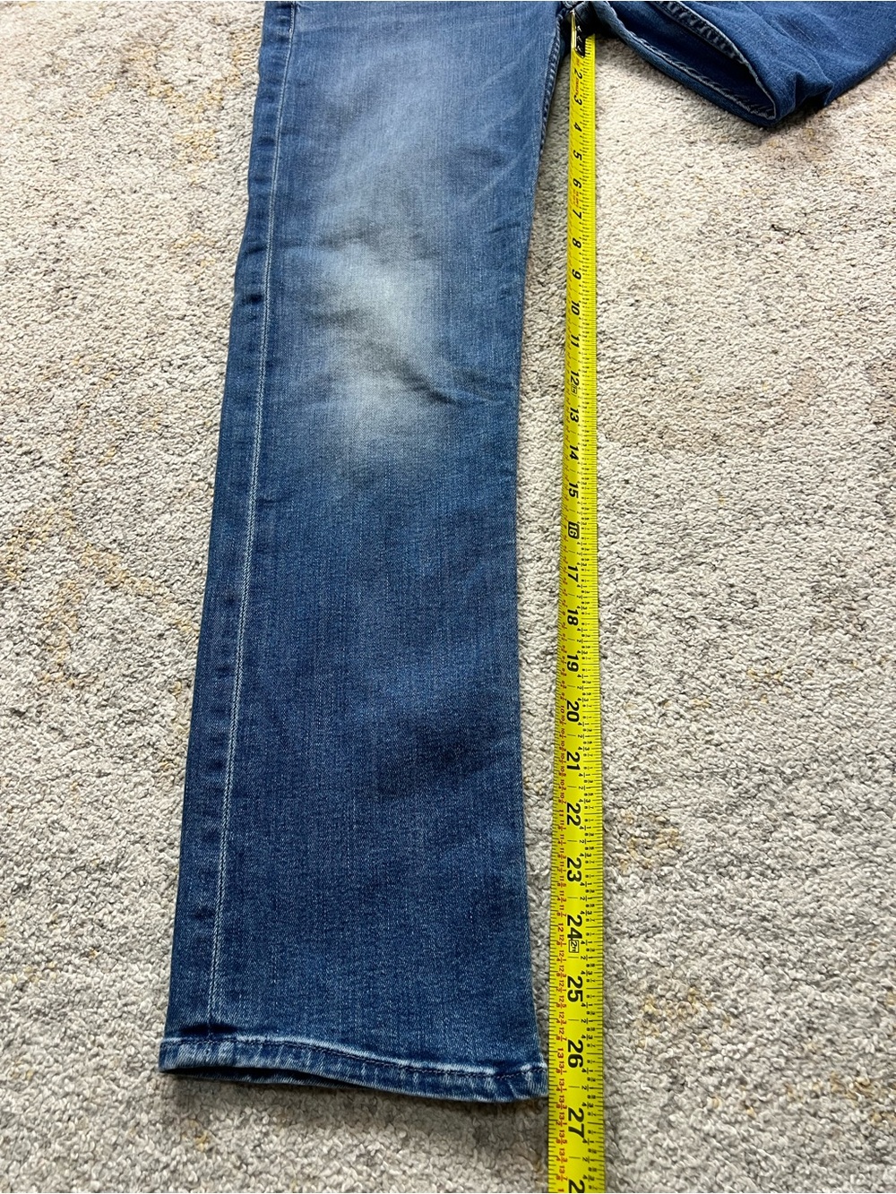 MOTHER The Mid Rise Rider Ankle Jeans Lhasa Love Wash Size 24 Stretch - Picture 6 of 9